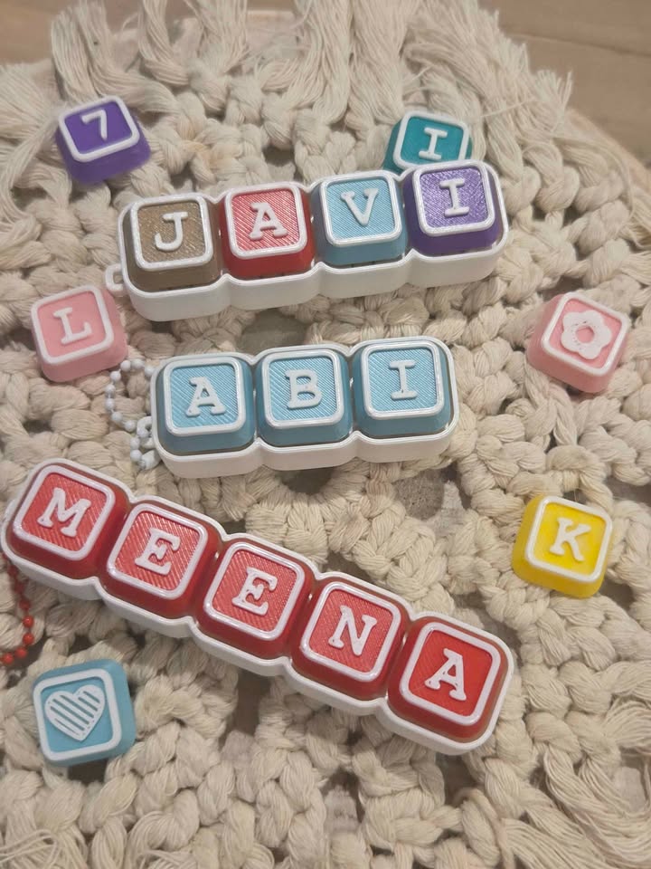 3D Printed Personalised Fidget Clickers