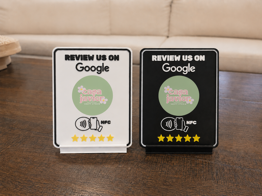 Custom NFC Google Review Stand