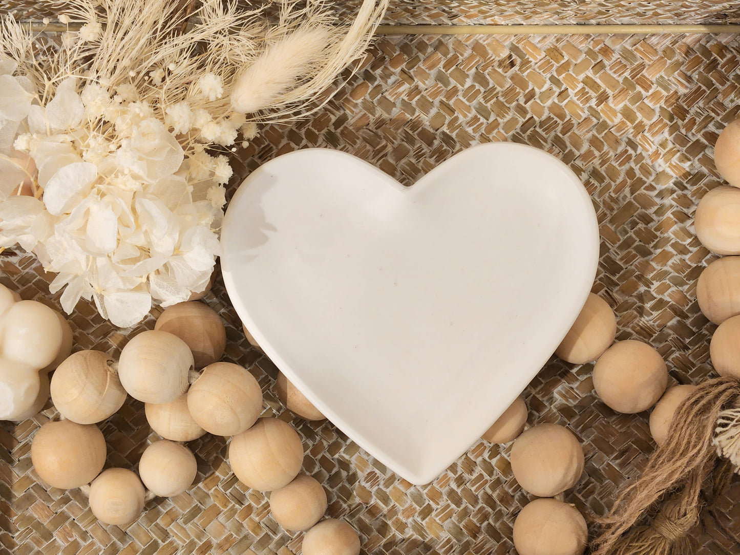 Handmade Heart Shaped Trinket Tray