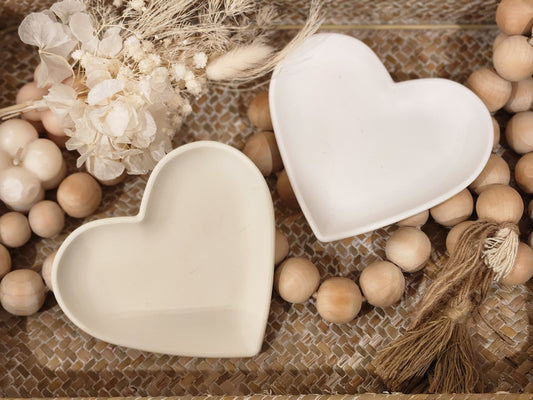 Handmade Heart Shaped Trinket Tray